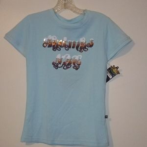 Akademiks Sequin Logo Tee-NWT Medium